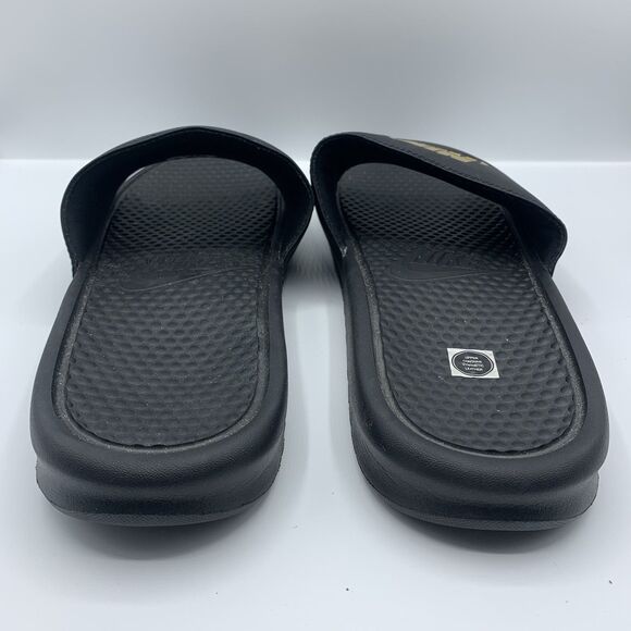NIKE Benassi JDI Slides Sandals Black Off Court Shoes Slip On Flat Size 14 - Picture 3 of 8